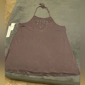 O’Neill woven front halter tank top